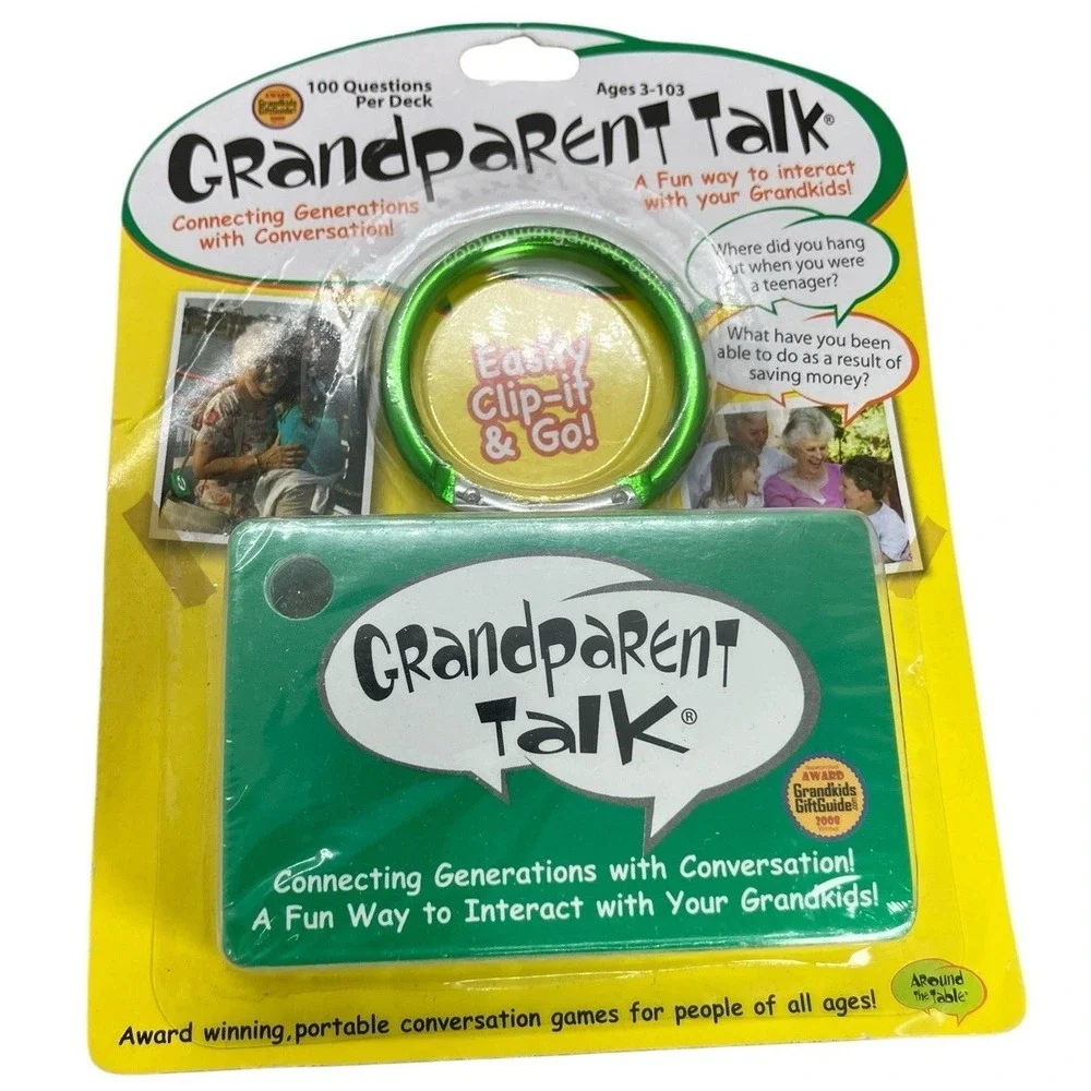 Continuum Games Grandparent Talk Award Winning 100 Conversation Questions New‎